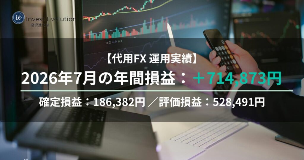 代用FX運用実績のアイキャッチ画像（2026年7月）